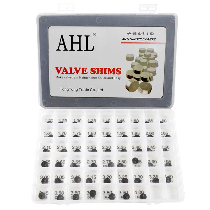 AHL 9.48mm 52pcs 1.20-4.00mm ventil shim ventile einstellen für LT-Z400 QuadSport Z 2003-2008 / LT-Z