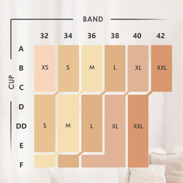 MOMANDA Damen Still BH ohne Bügel Soft Gepolstert Gerippt Schwangerschafts BHS Schlaf Bequemer M Has