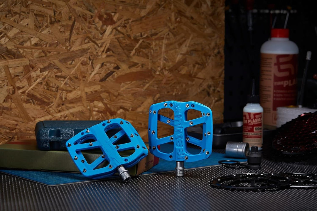 e*thirteen Components Base Flat Pedale Blau Einheitsgrösse, Blau Einheitsgröße