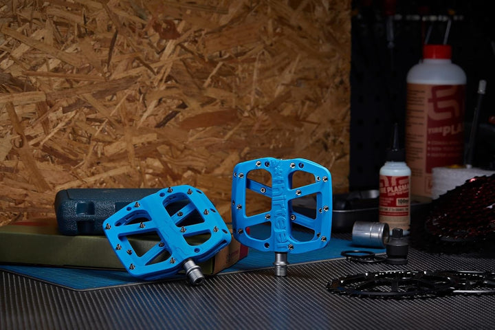e*thirteen Components Base Flat Pedale Blau Einheitsgrösse, Blau Einheitsgröße