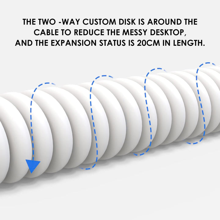 XINMENG Deluxe Custom Coiled USB-C Mechancial Keyboard Cable Premium Aviator Spiralfeder Geflochtene