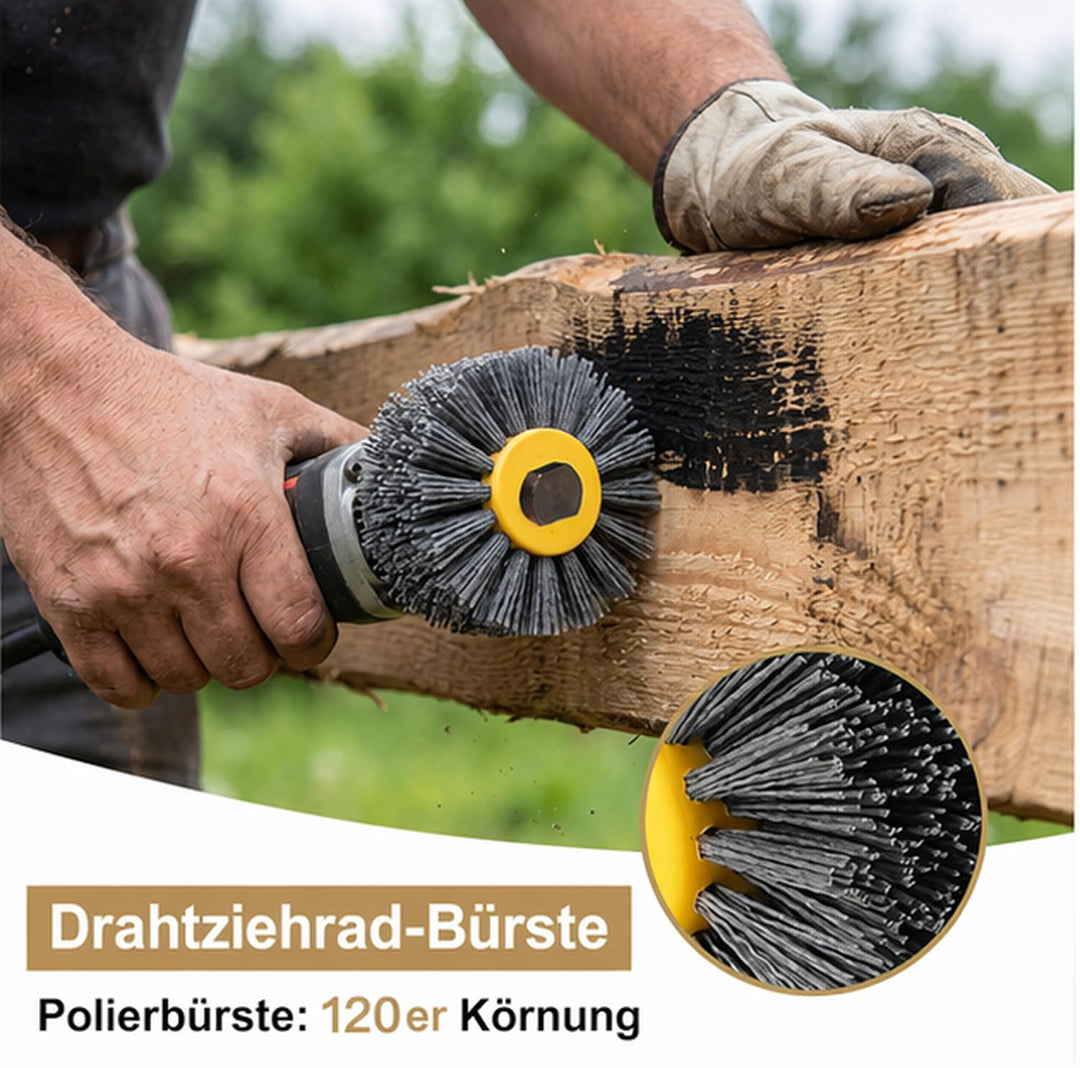 Nylonbürste , 120 Körnung Schleifbürsten, Körnung Nylonbürste, Polierbürste zum Holzverarbeitung, Gr