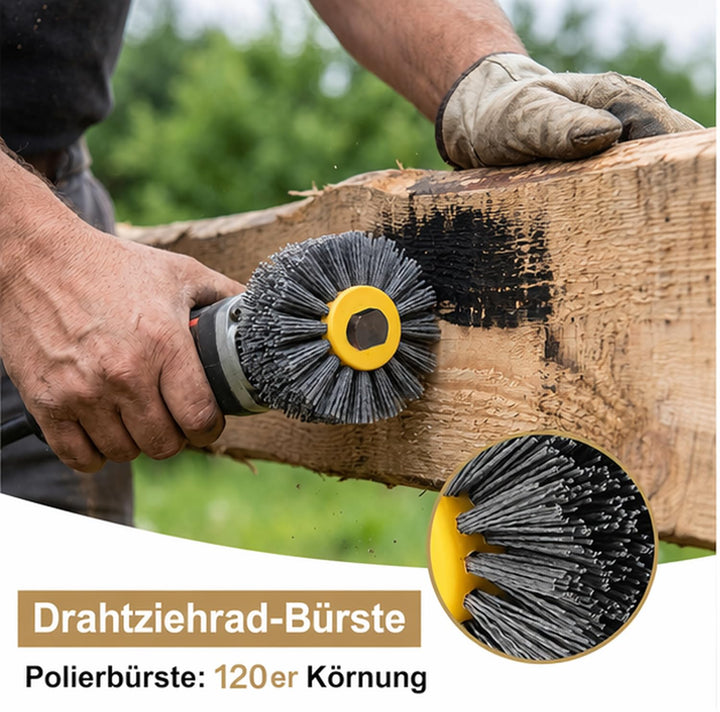 Nylonbürste , 120 Körnung Schleifbürsten, Körnung Nylonbürste, Polierbürste zum Holzverarbeitung, Gr