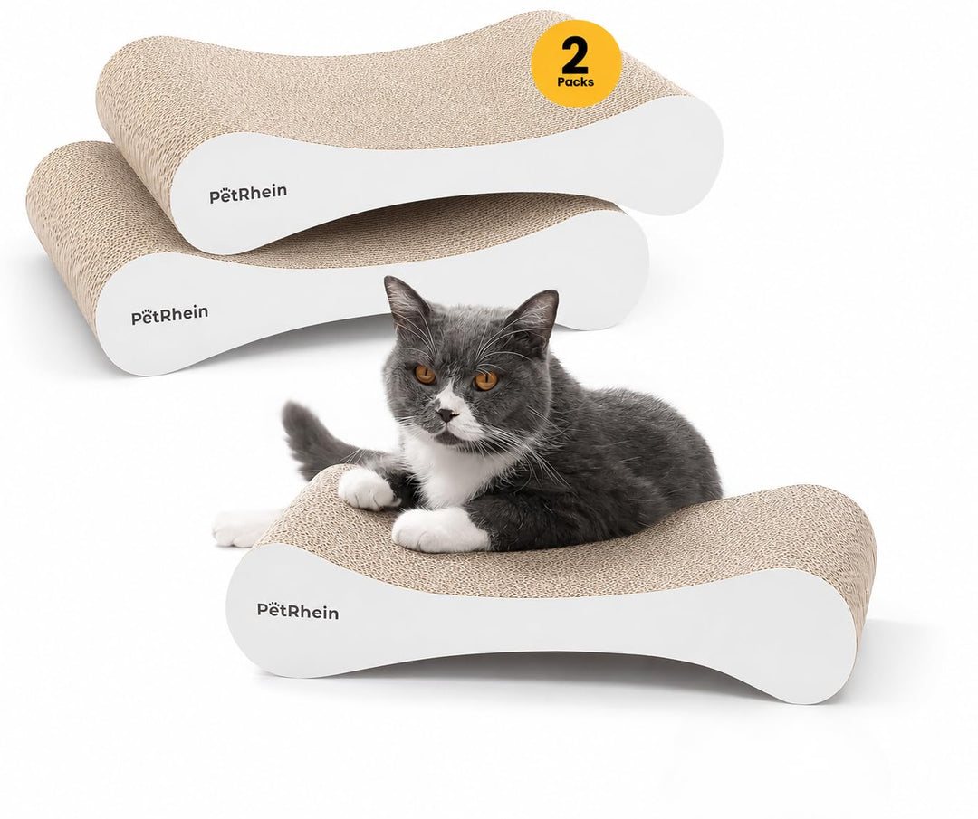 Cloud Paw Katzen Kratzbrett – Ergonomische Wellenform, Beidseitig nutzbar, Robuste Wabenstruktur Kra