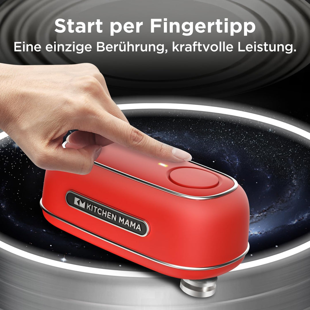 Orbit One wiederaufladbarer Dosenöffner von Kitchen Mama: Freihändige Bedienung, Aufladen über USB-C