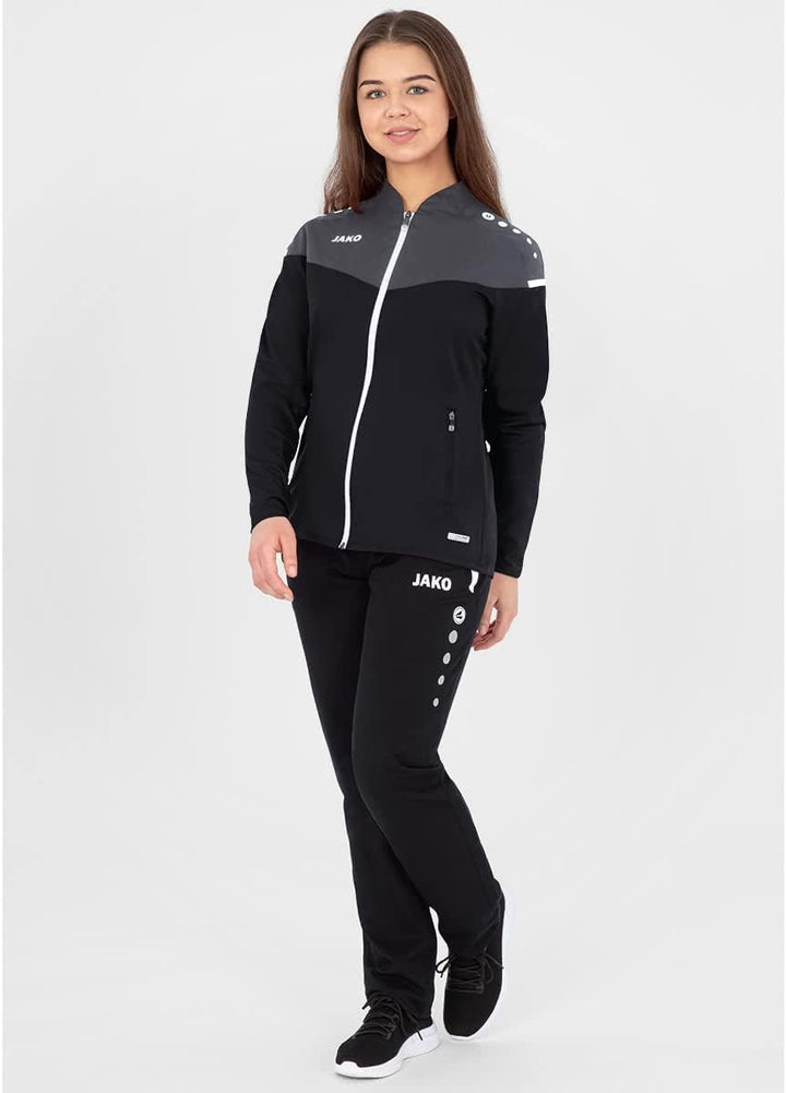 JAKO Damen Champ 2.0 Präsentationsjacke 34 schwarz/anthrazit, 34 schwarz/anthrazit