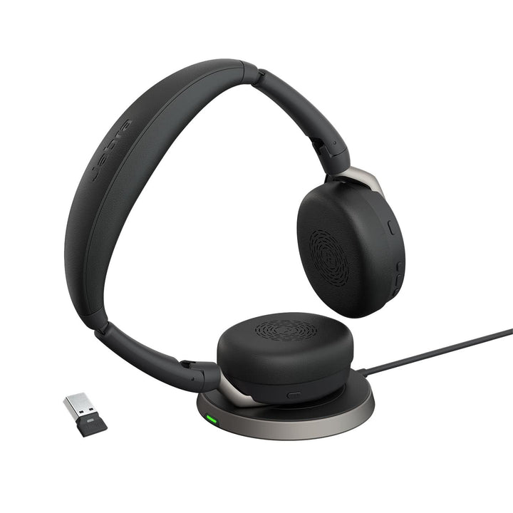 Jabra Evolve2 65 Flex - Schnurloses Stereo-Bluetooth-Headset mit geräuschunterdrückender Jabra Clear