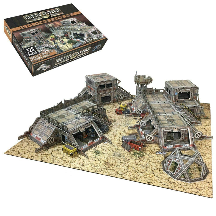 Battle Systems - BSTSFC003 - Outlands Core Set - 28-mm-Sci-Fi-Tabletop-Miniatur-Spielfeld - Multi-Le