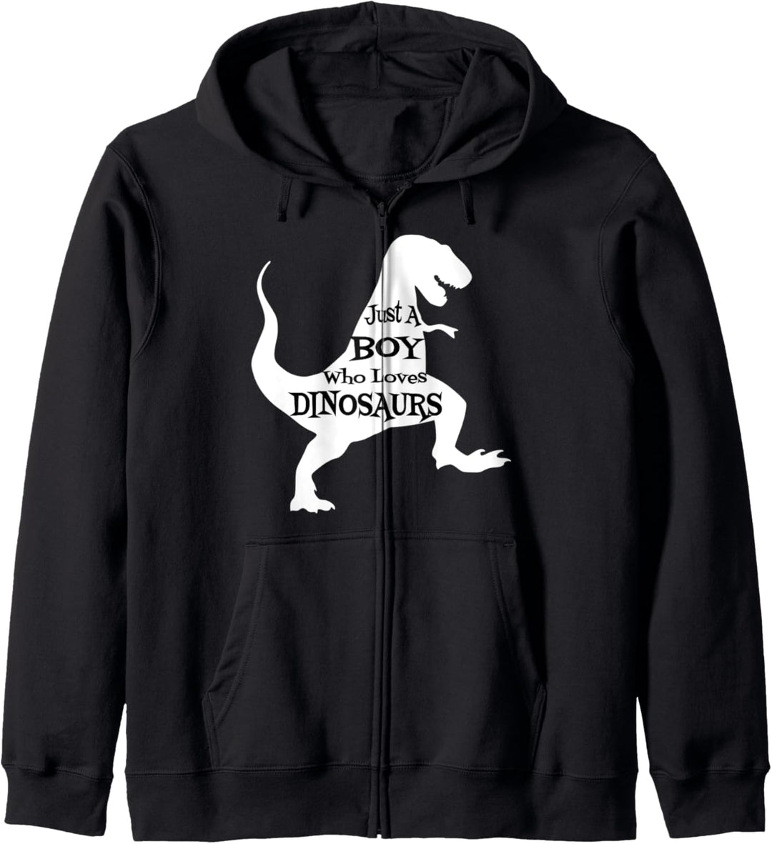 Just A Boy Who Loves Dinosaurs - Boys Dinosaur Kapuzenjacke