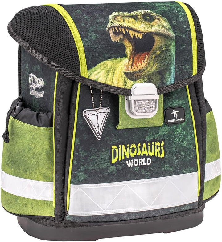 Belmil Classy Schulranzen Set 4 - teilig (403-13/AG/S) M Dinosaur World 2, M Dinosaur World 2