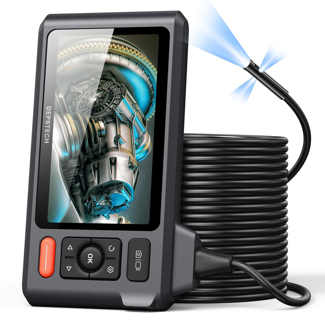 15m Triple Lens Endoskopkamera mit Licht, DEPSTECH 5-Zoll-IPS-Bildschirm Endoskopkamera, 1080P Indus