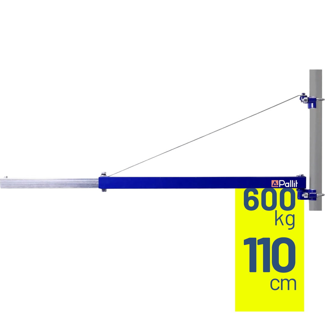 Schwenkarm für Seilwinden 600 kg Tragkraft Kranarm Ausleger Lastarm SWIVEL Halterung für Flaschenzug
