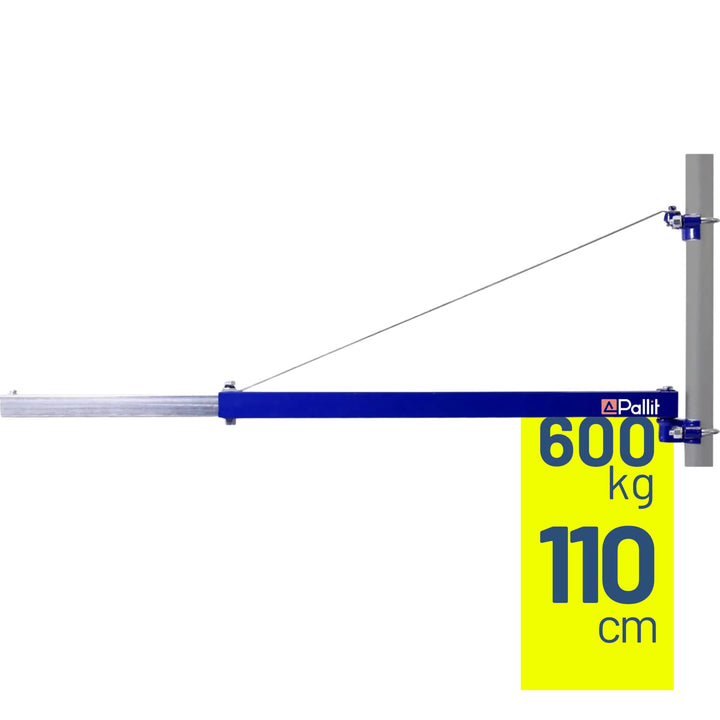 Schwenkarm für Seilwinden 600 kg Tragkraft Kranarm Ausleger Lastarm SWIVEL Halterung für Flaschenzug