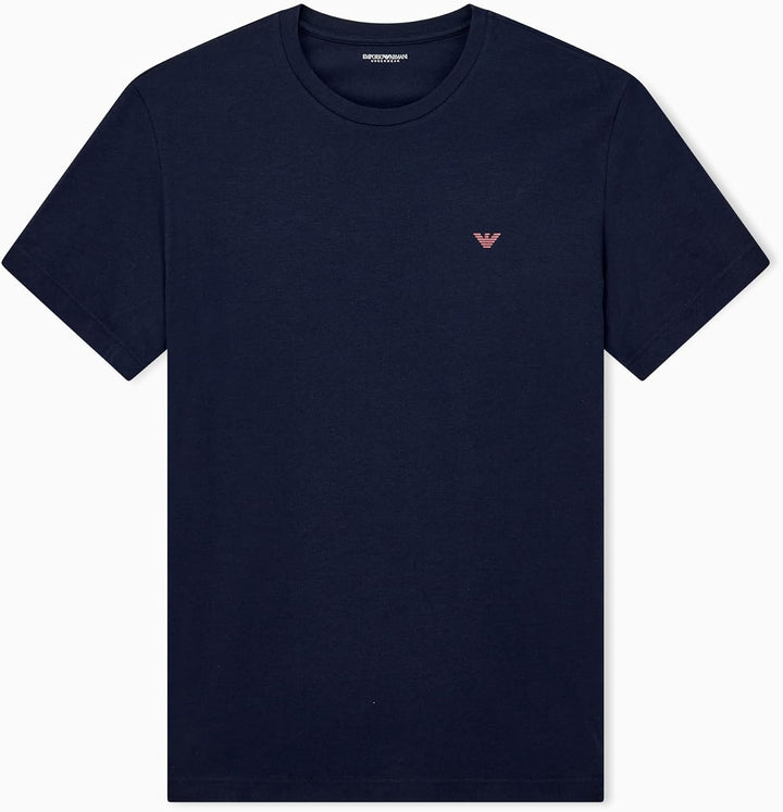 Emporio Armani Herren Short Pajamas Pyjamaset S Blu/Brick, S Blu/Brick