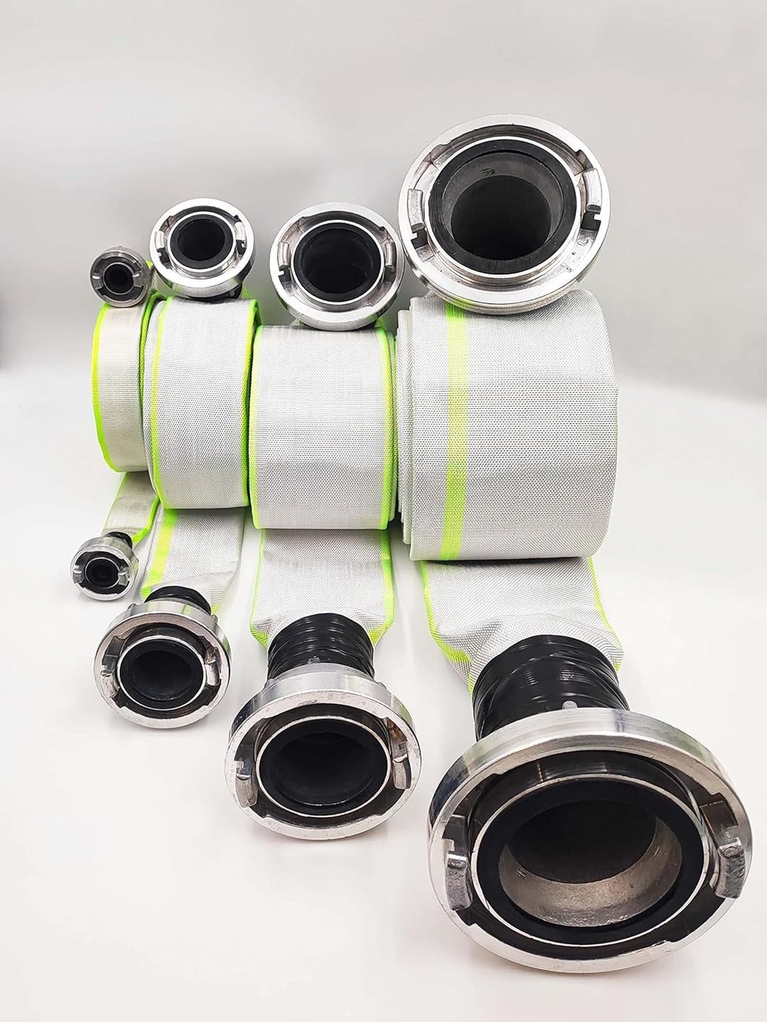 B-75 | 3 Zoll | 5 Meter Schlauch mit Storz-Kupplungen Bauschlauch Industrieschlauch Flachschlauch Wa