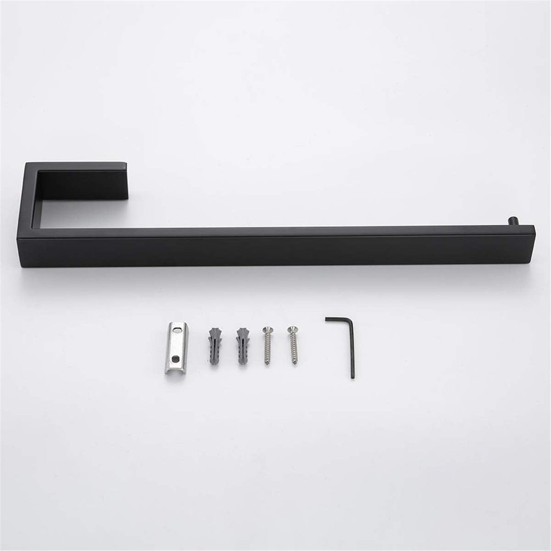 Flybath Handtuchhalter Wand Bad Küche 304 Edelstahl Schwarz Matt 35 cm | Rostschutz, Robust, Badezim