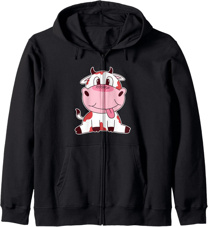Niedliches Baby Kuh Design für Jungen und Mädchen Kapuzenjacke