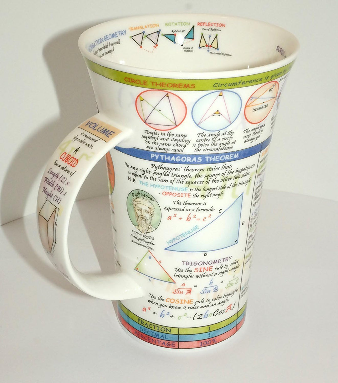 DUNOON Becher Glencoe Motiv " MATHS MADE EASY ”
