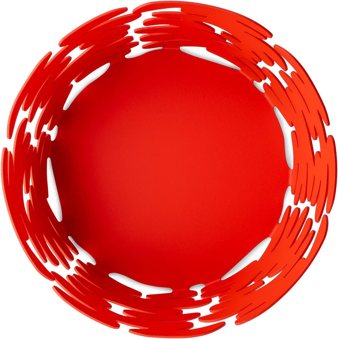 Alessi Barket runder Korb, Ø 18, rot Ø 18 Rot, Ø 18 Rot