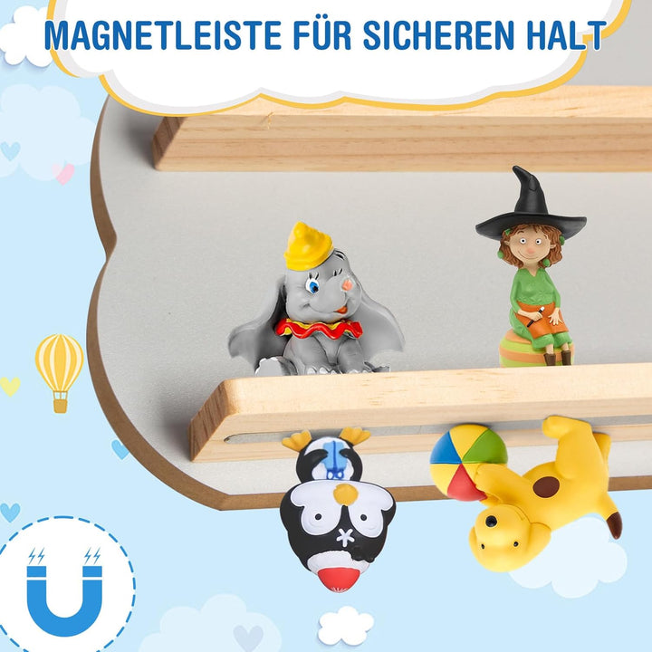 Todeco Tonie-Regal für Toniebox Hörfiguren, Magnetische Aufbewahrung für 20-25 Tonie, Perfekte Tonie