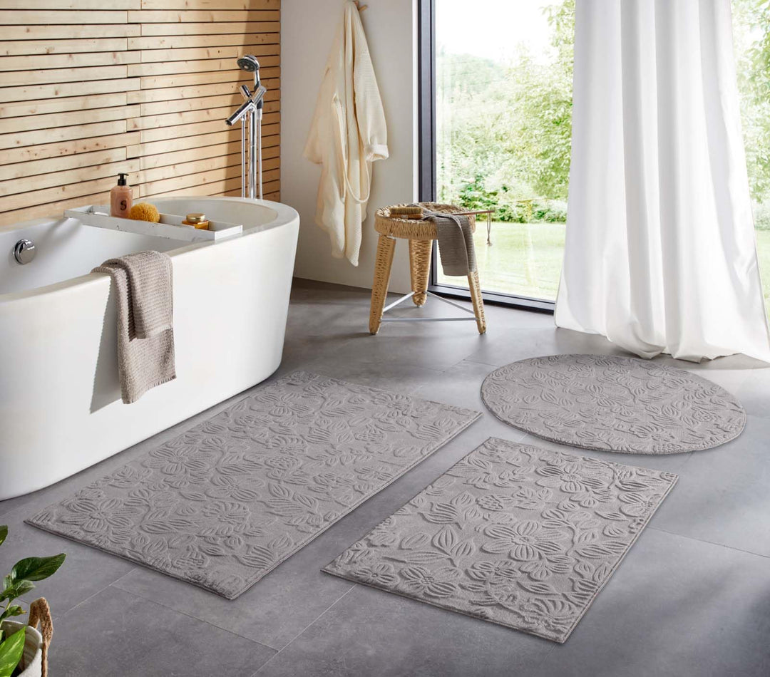 Taracarpet Badematte Badvorleger Homestyle rutschfest waschbar Badezimmerteppich Badewannenmatte, Ba