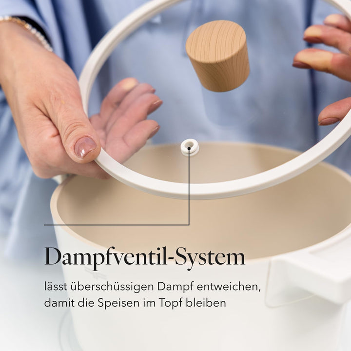 FLORINA Nube Aluminium-Topf | 24 cm | 5,8 l | Induktionsgeeignet | Kratzfeste Keramikbeschichtung |