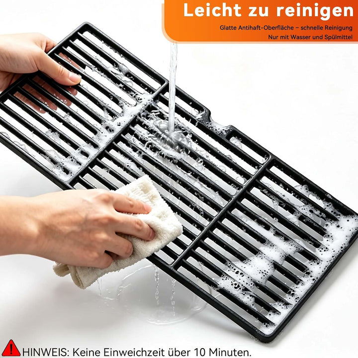43 x 63 cm Gusseisen Grillrost für Enders Boston 3, Enders Monroe Pro 3, Landmann Triton 3 &amp; 4, Char