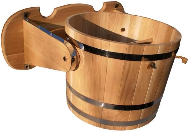 Sauna Schwalldusche Eiche 10,15 L (15 Liter), 15 Liter