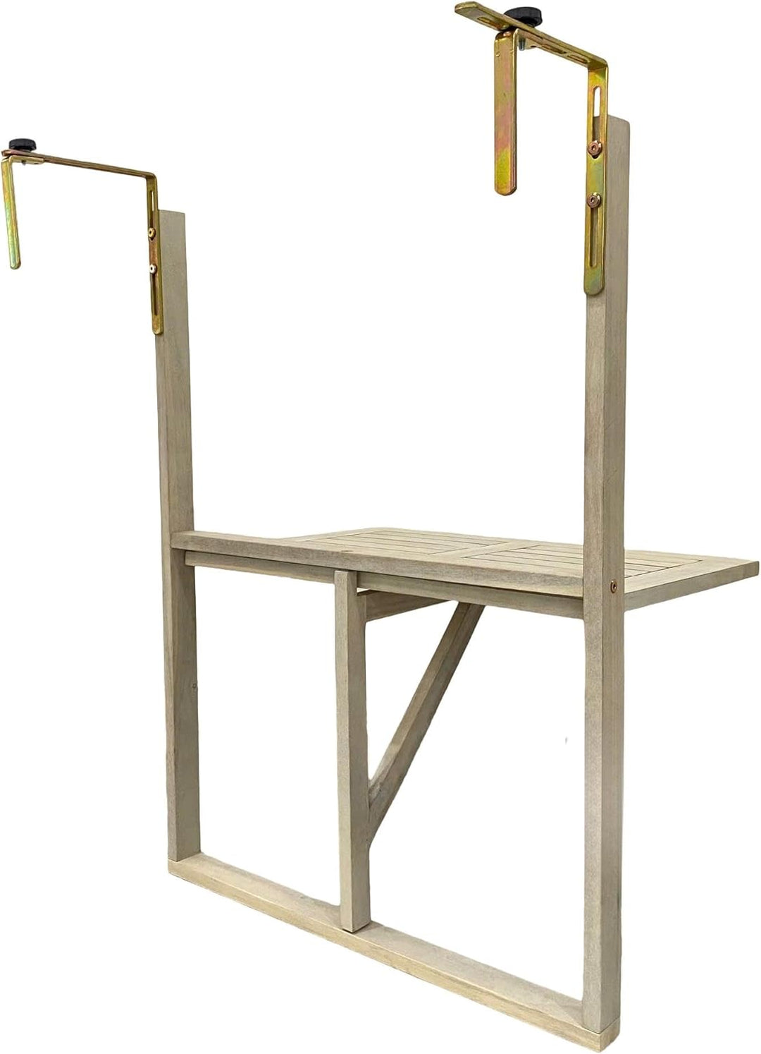 ESTEXO Balkonhängetisch Balkontisch Hängetisch 60x40 cm Klapptisch Balkon Tisch Weiss Klappbar