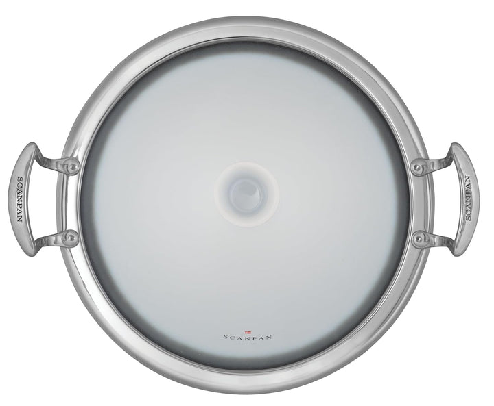 Scanpan Impact Tagine Topf 28 cm, 3,2 l | Edelstahl mit Keramikdeckel | Für alle Herdarten inkl. Ind