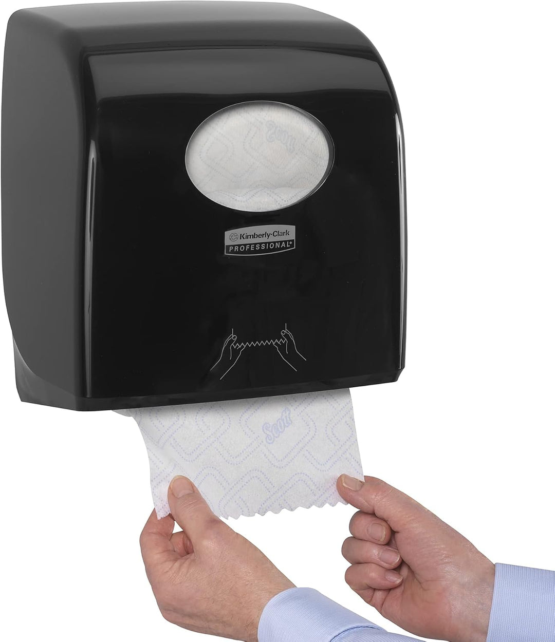 Aquarius, 7956, Slimroll Rollenhandtuchspender, Schwarz, 1 x 1 Spender