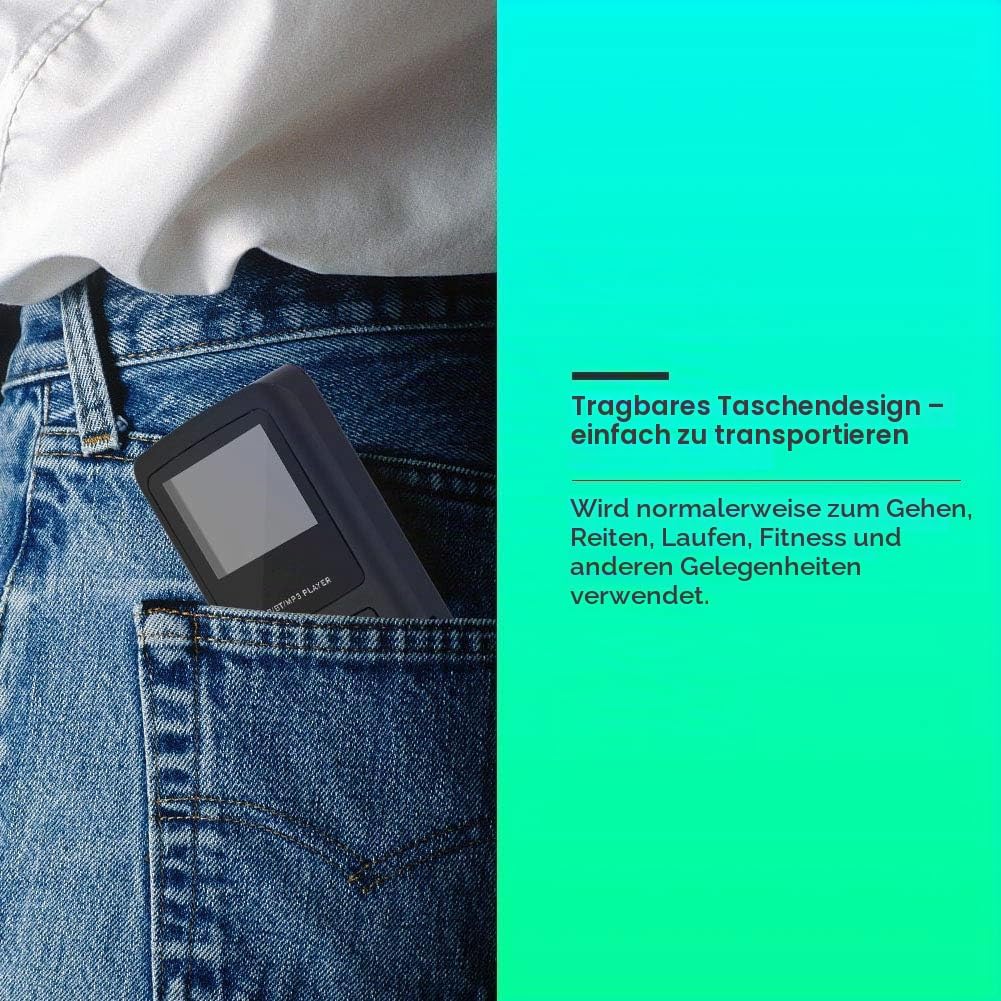 Tragbares Radio, Mini-Pocket-Digital-DAB/DAB + Pocket-Digital-Radioempfänger Bluetooth-MP3-Player mi