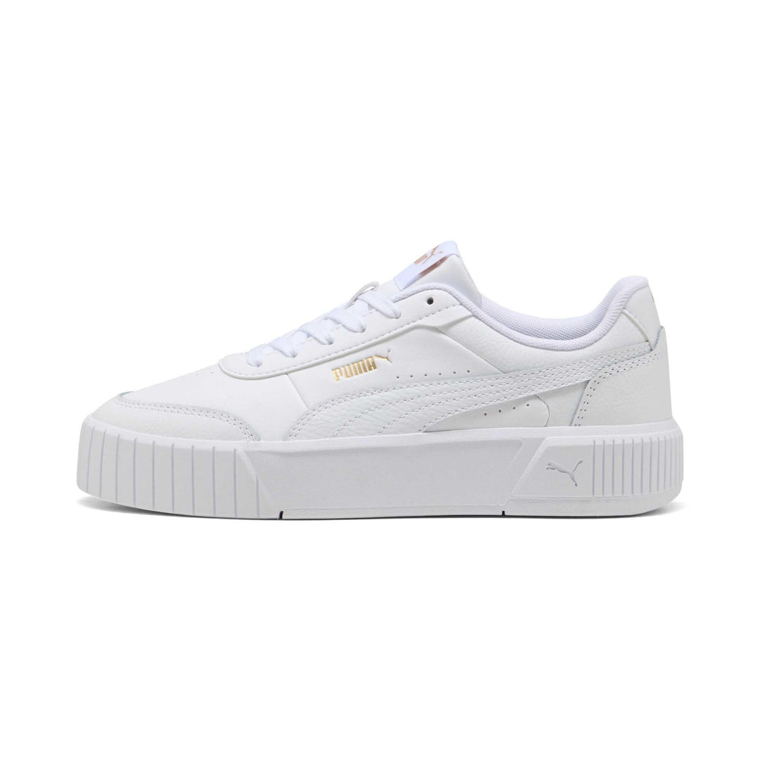 Puma Damen Carina Mia White Black Schuhe 41 EU Puma Weisses Puma Gold, 41 EU Puma Weisses Puma Gold