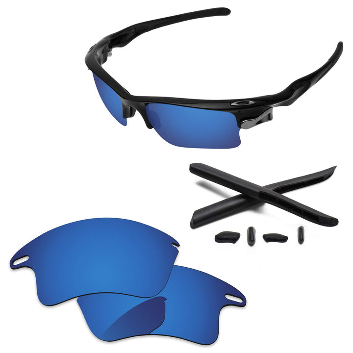 PapaViva Objektive Ersatz & Gummi Kits für for Oakley Fast Jacket XL OO9156