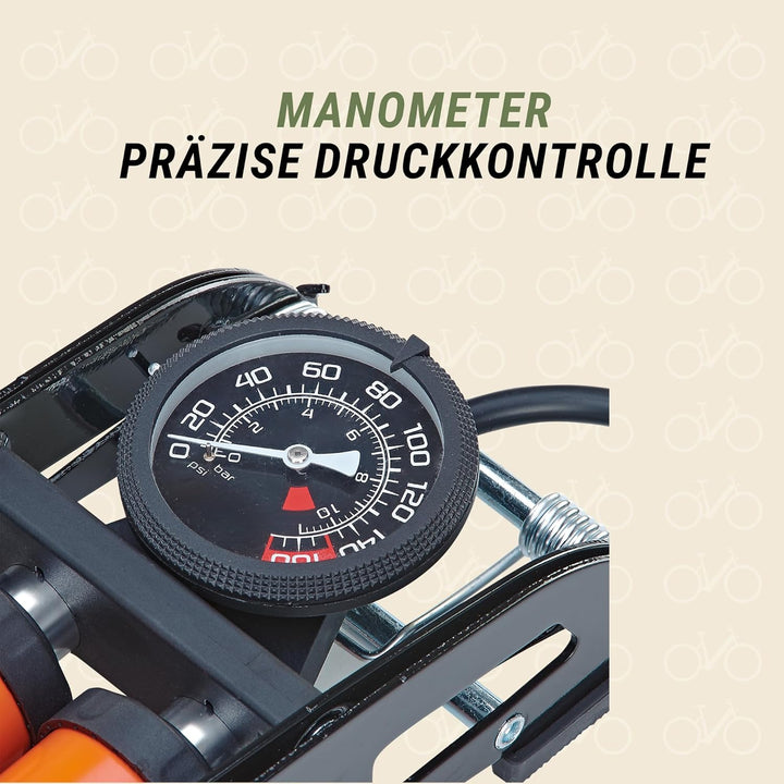 Prophete Fusspumpe Luftpumpe, schwarz Single