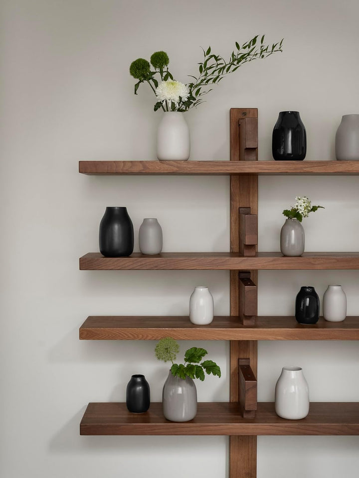 blomus -COLORA- Vase L aus Steingut, Peat, hergestellt in hochwertiger Handarbeit, elegante und deko