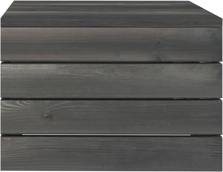 vidaXL 2X Kiefernholz Massiv Palettentisch Sitzhocker Gartenhocker Fussbank Beistelltisch Palettenho