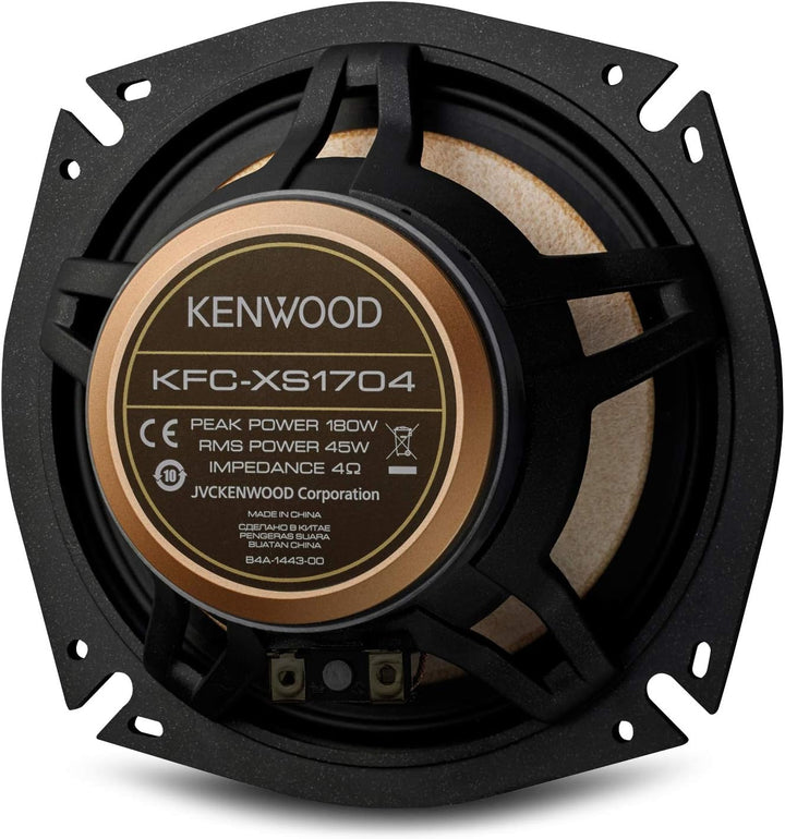 KENWOOD KFC-XS1704 17 cm X-Serie, hochauflösende Audio-zertifizierte Komponentenlautsprecher, Phasen
