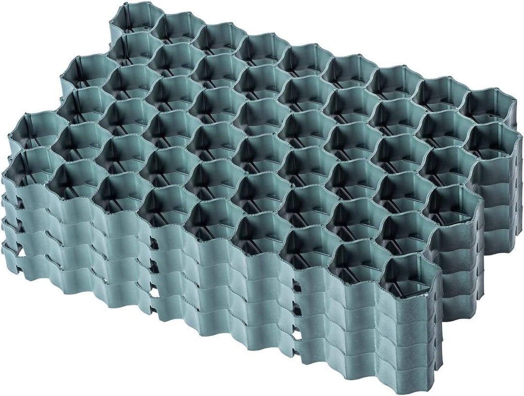 KADAX Paddockplatten aus Kunststoff, 60x40cm, 1 m², 2 Farben, Belastbarkeit bis zu 1000 t, Rasengitt