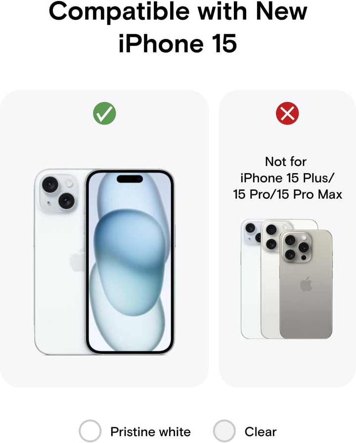 MOFT Magnetisch Hülle für iPhone 15 mit MagSafe, Kompatibel mit MagSafe Wireless Zubehör, Vergilbung