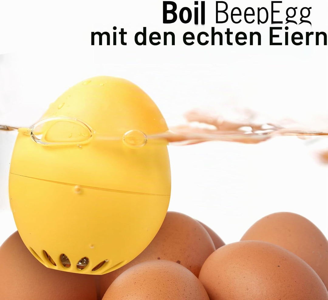 PiepEi Classic Rosé - Singende Eieruhr zum Mitkochen - Eierkocher für 3 Härtegrade - Piep Ei mit 3 M