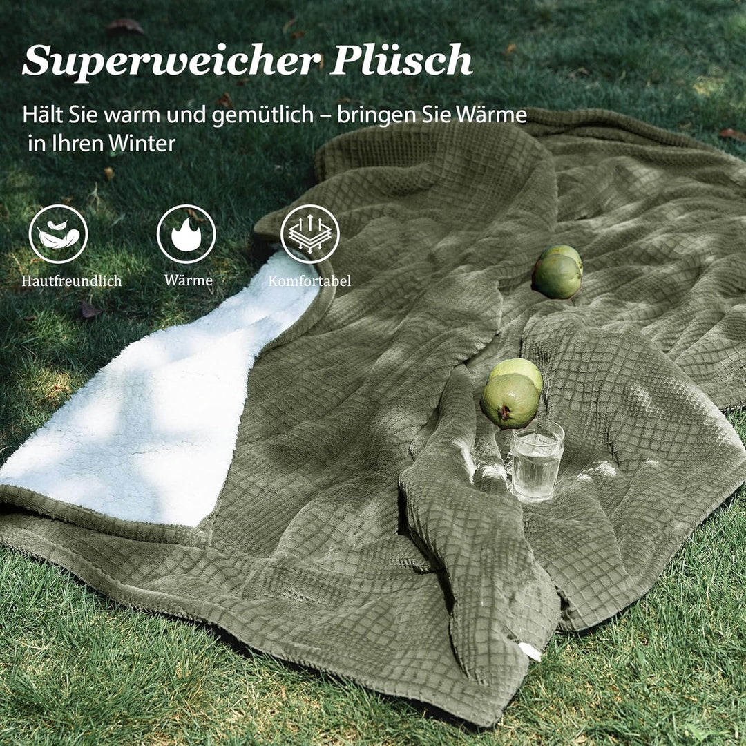 heizdecke 130X180 cm-Wärmedecke heizdecke mit 9 Heizstufen-10 Stunden Auto Off Überhitzungsschutz Ma
