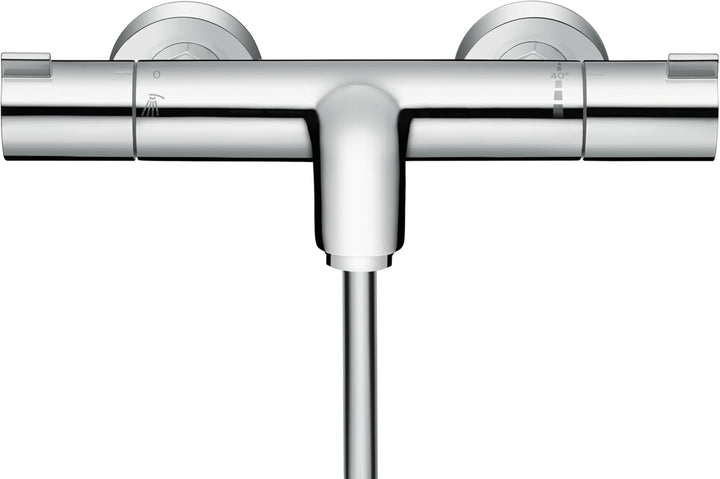 hansgrohe Ecostat - Wannenthermostat Aufputz, Wannenarmatur mit Sicherheitssperre (SafetyStop) bei 4