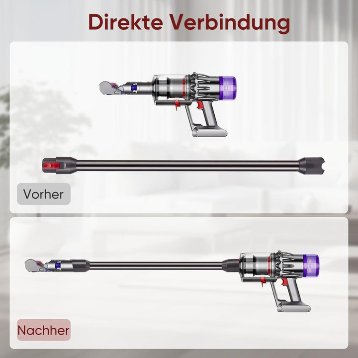 Verlängerungsrohr für Dyson V12 Detect Slim / V12 Origin / V10 Digital Slim Stabstaubsauger, Ersatz