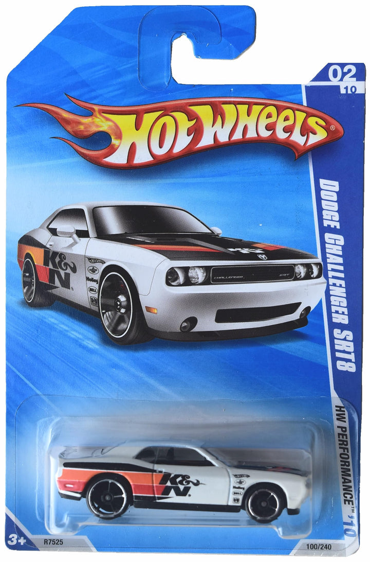 Mattel Hot Wheels Dodge Challenger srt8, HW Performance '10 2/10 [Weiss] 100/240