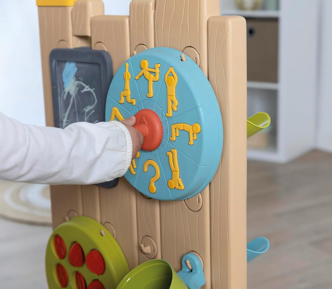 Smoby Life - Activity Wall - aus 84% Recyclingmaterial - Interaktiver Spielwand mit 6 Aktivitäten &