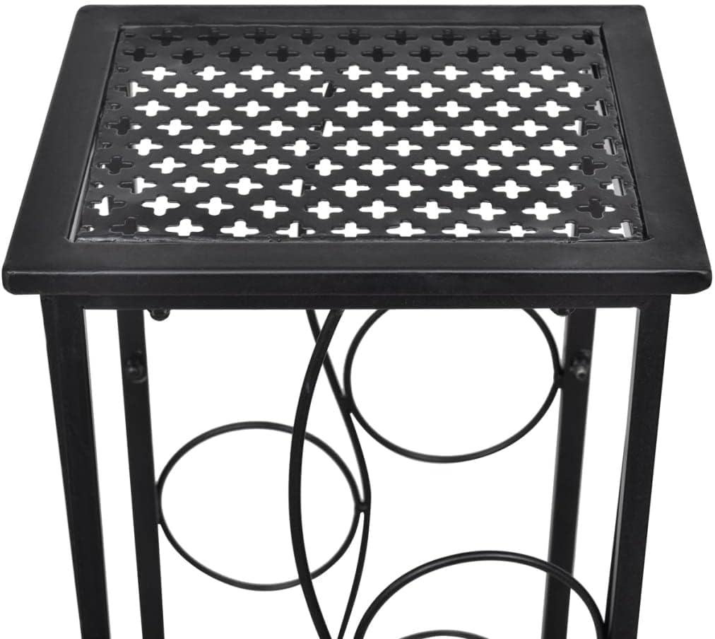 vidaXL Weinregal 8 Flaschen Metall Flaschenregal Flaschenständer Weinschrank 23,5 x 21,5 x 100 cm, 2