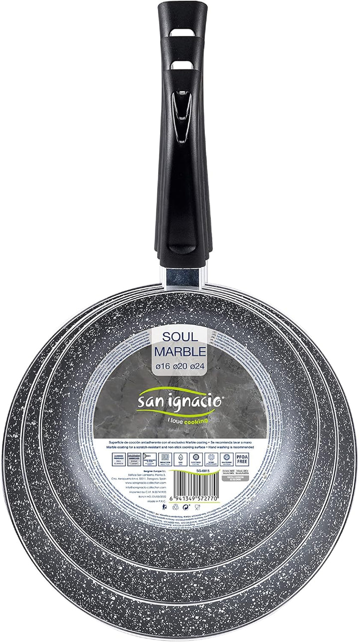 SAN IGNACIO Soul Marble Grau 16+20+24, Grau 16+20+24