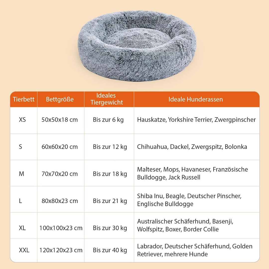 Pisi Bili Hundebett Katzenbett Waschbar flauschig orthopädische Hundebetten grosse und kleine Hunde