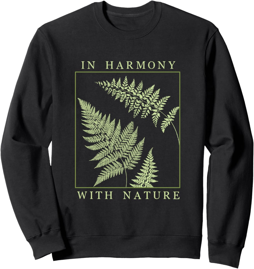 Im Einklang mit der Natur Farnblatt Sweatshirt